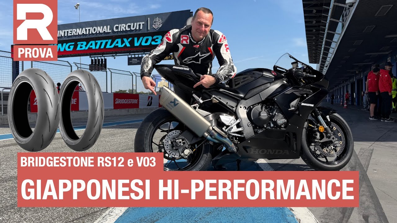 Bridgestone RS12 e V03 - prova - il test in pista delle nuove gomme supersportive Bridgestone