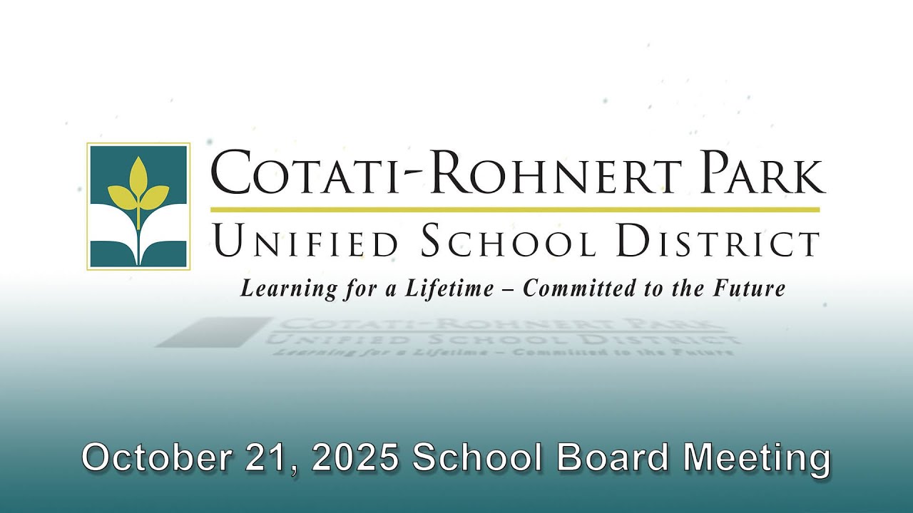 October 21, 2025 Regular School Board Meeting