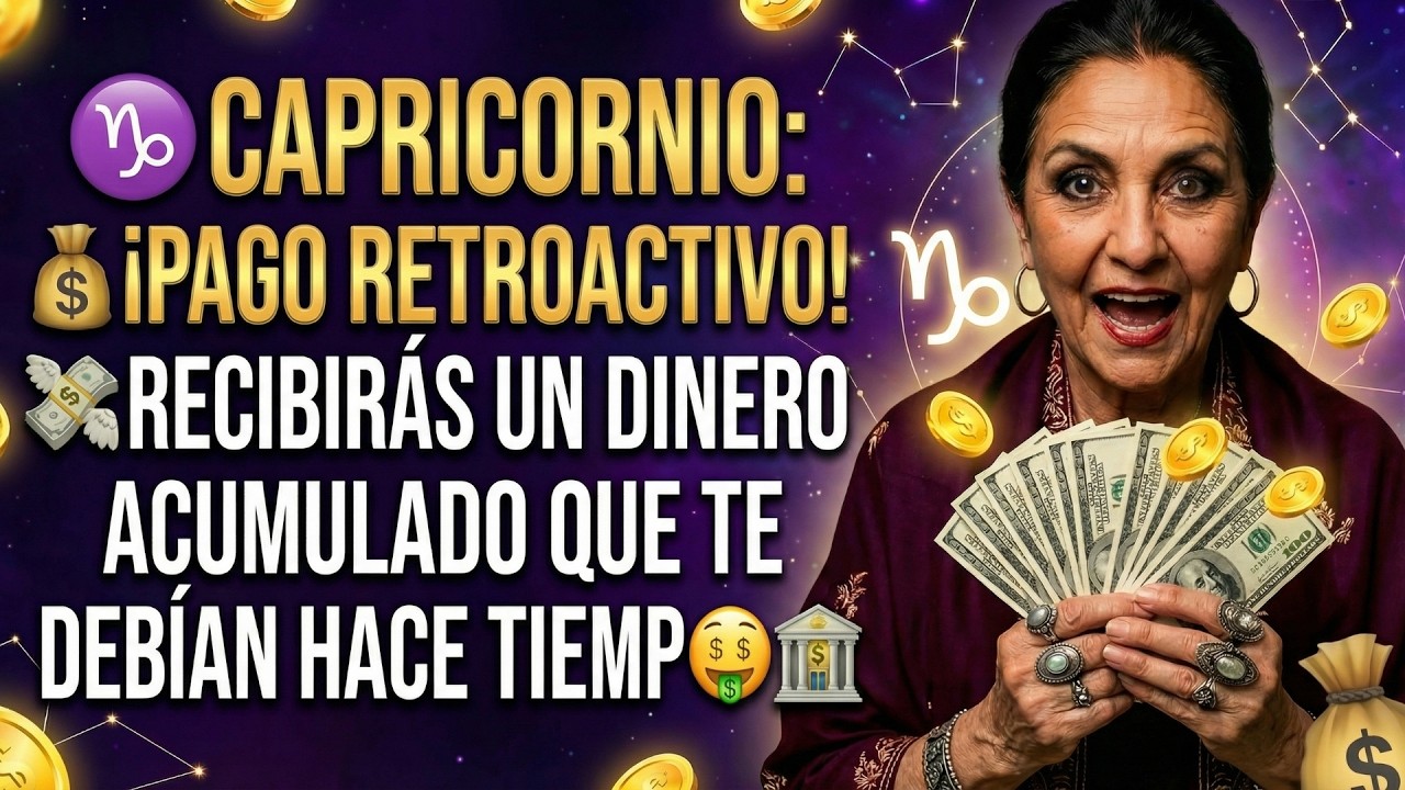 ♑ CAPRICORNIO: 💰 ¡PAGO RETROACTIVO! 💸 RECIBIRÁS UN DINERO ACUMULADO QUE TE DEBÍAN HACE TIEMPO 🤑🏦