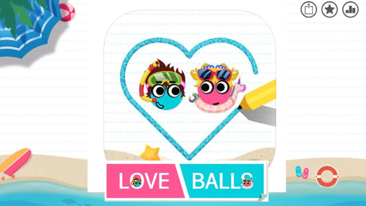 Love Balls Game - New Updated | Draw Lines And Bump The Balls | iOS/Android Gameplay