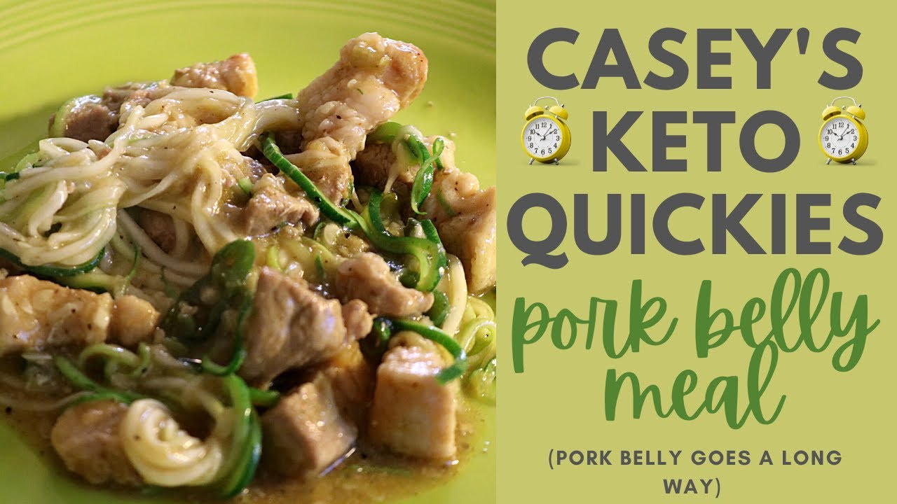 Casey's Keto Quickies: Pork Belly Meal Idea #KetoMeals