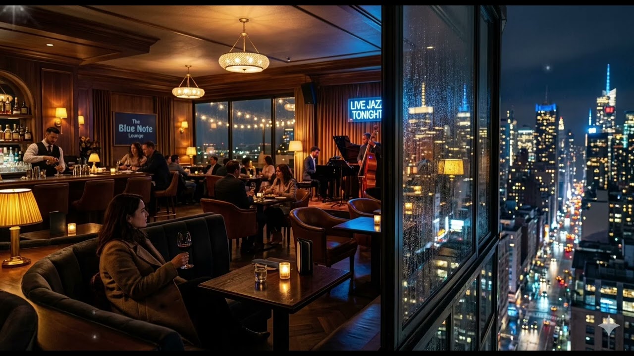 Rainy City Night Jazz ☔ Smooth Jazz for Relaxing Evenings