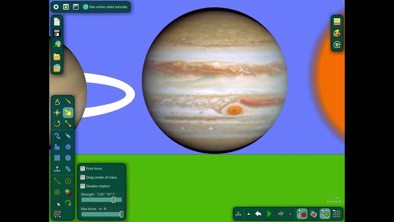 Algodoo Universe Size Comparison