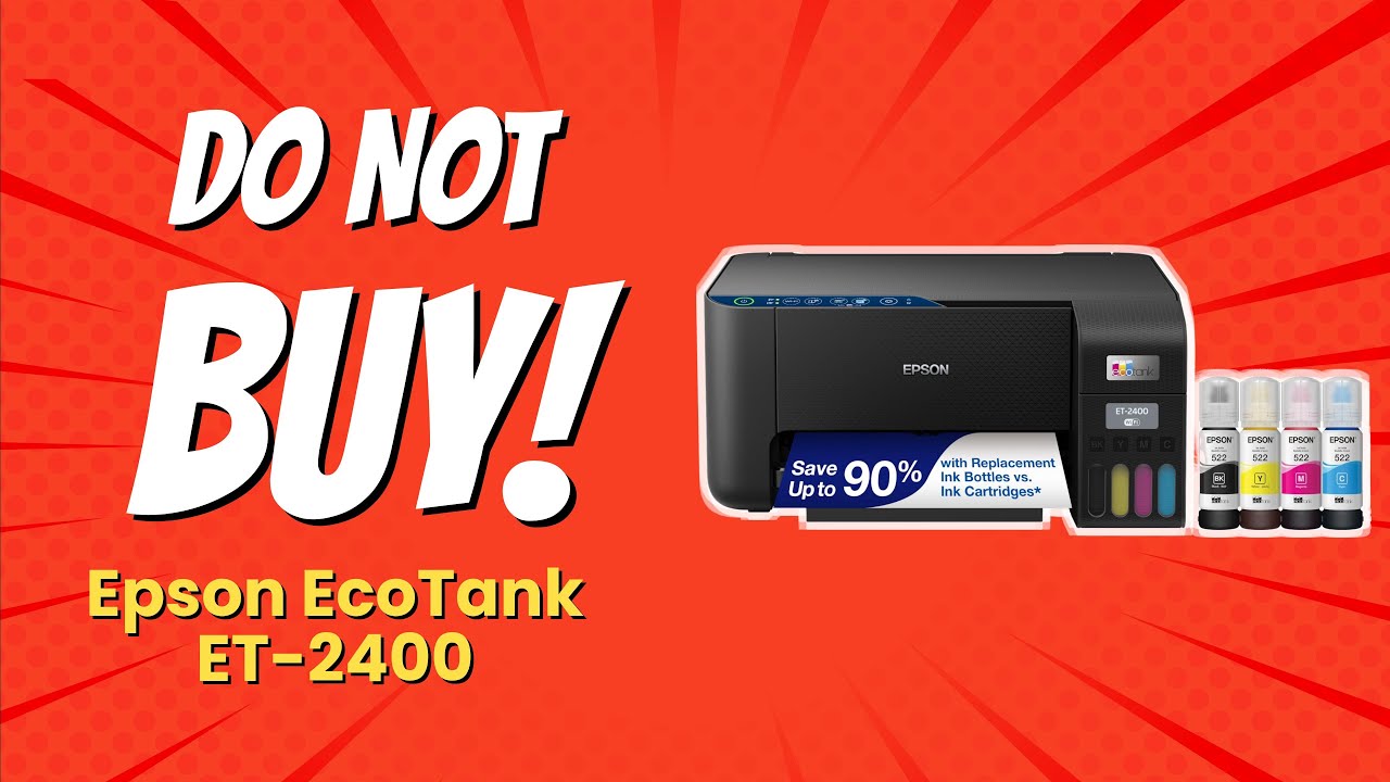 Epson EcoTank ET-2400 | 5 Reasons NOT to Buy! 🚫🖨️