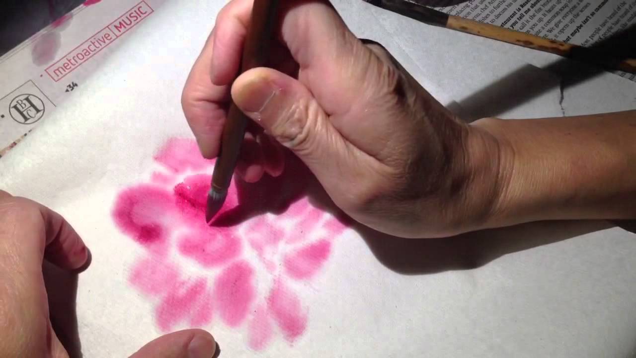 Chinese brush painting practice humming ASMR