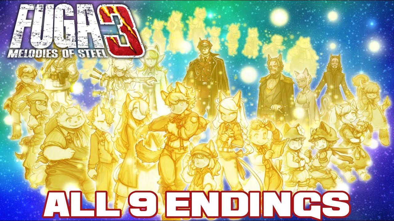 All 9 Endings in Fuga: Melodies Of Steel 3