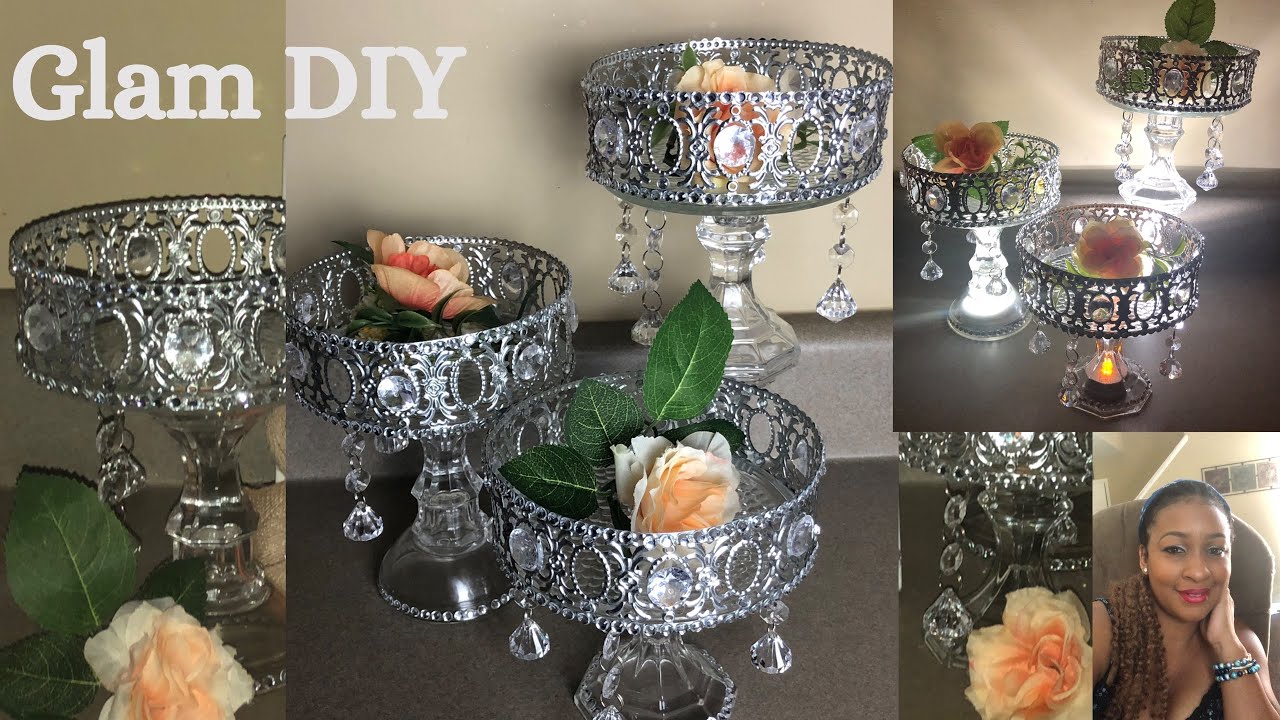 DIY Glam Dollar Tree Mini Dessert Stands