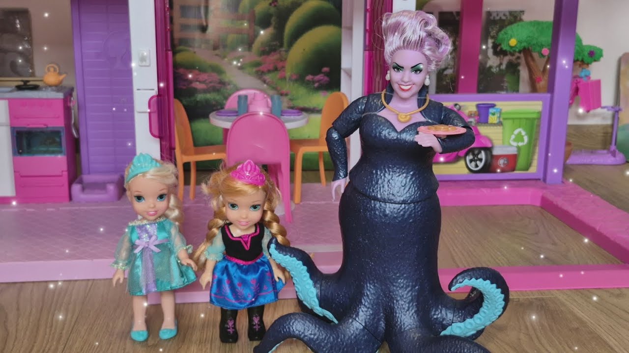 Elsa & Anna Toddlers SWAP LIVES! Ursula's Magic Spell Causes Chaos! (Part 1)