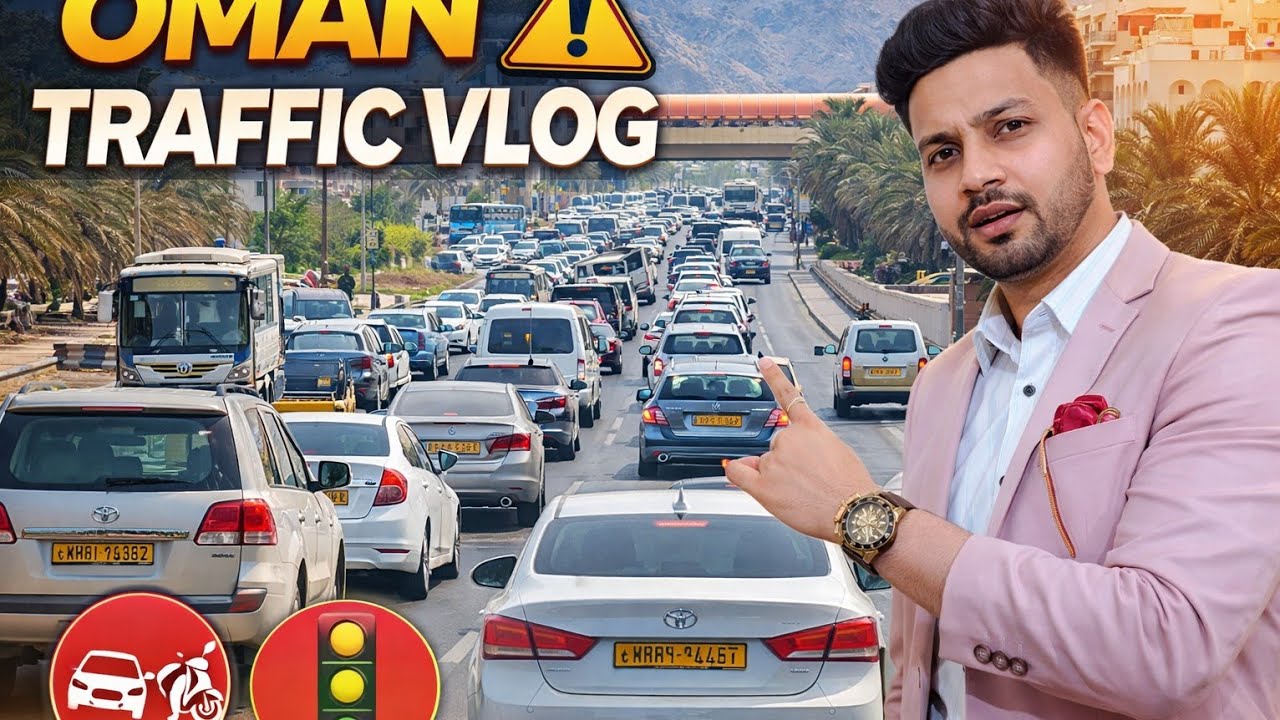 OMAN VLOG#2 DAILY LIFE NIGHT VIEW TRAFFIC 🚦 Sistem wow 