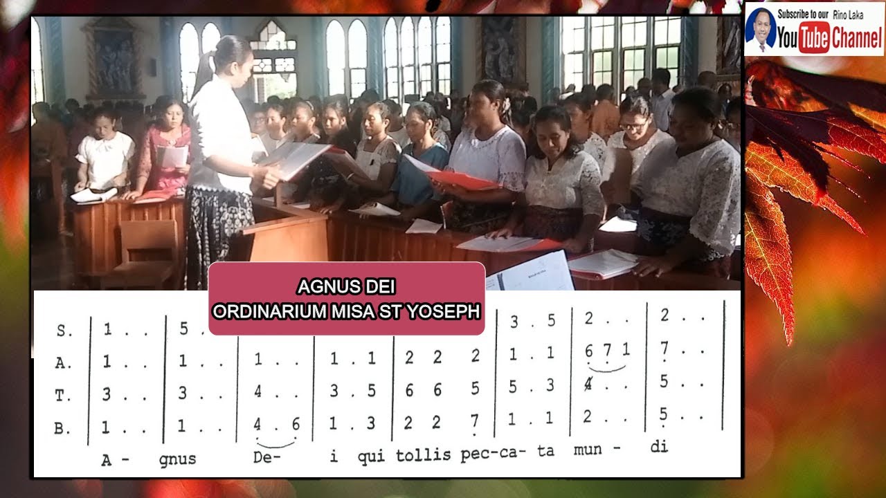 AGNUS DEI ORDINARIUM MISA ST YOSEPH