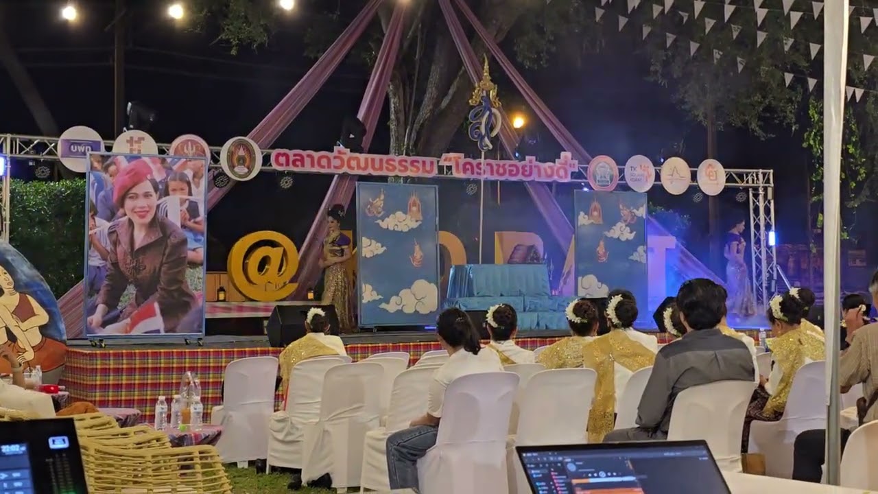 การแสดงประกอบจินตลีลา งานตลาดอย่างดี๋ ณ Art galloly korat 