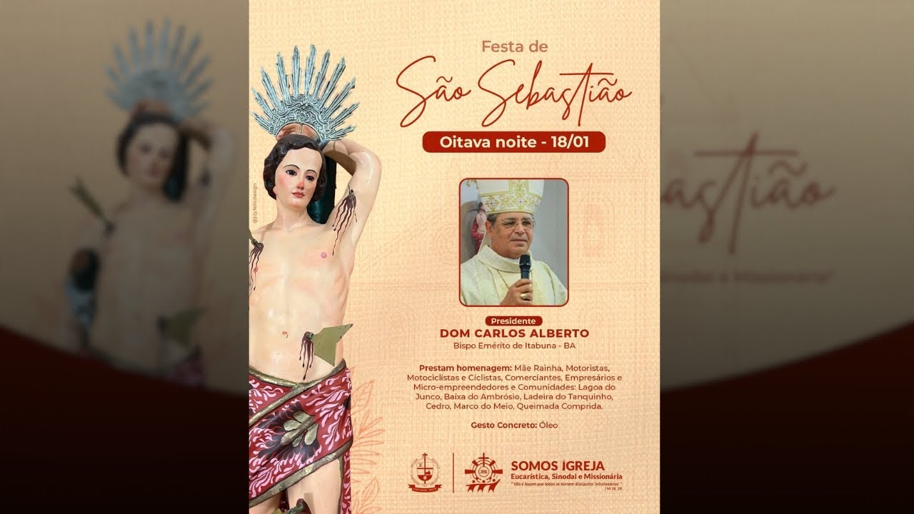 8ª NOITE - NOVENÁRIO DE SÃO SEBASTIÃO 2026 I POÇO VERDE-SE