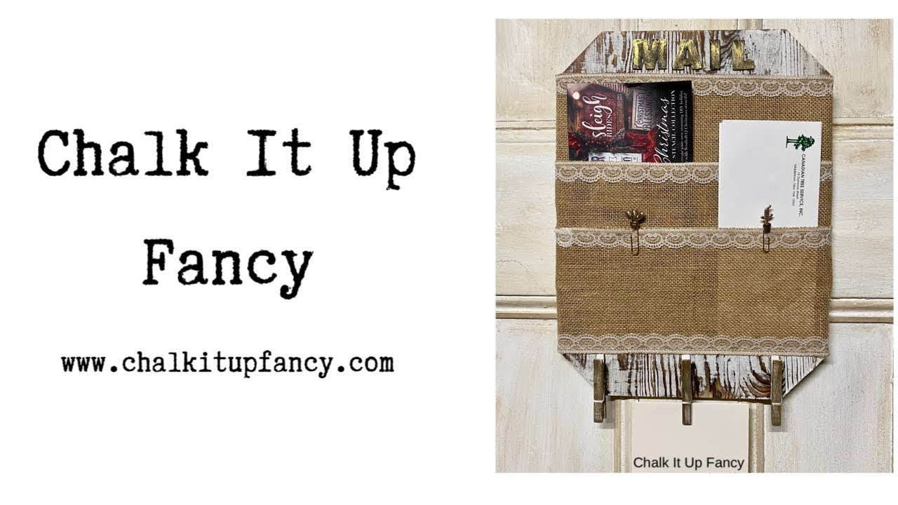 DIY Shabby Chic Mail Organizer