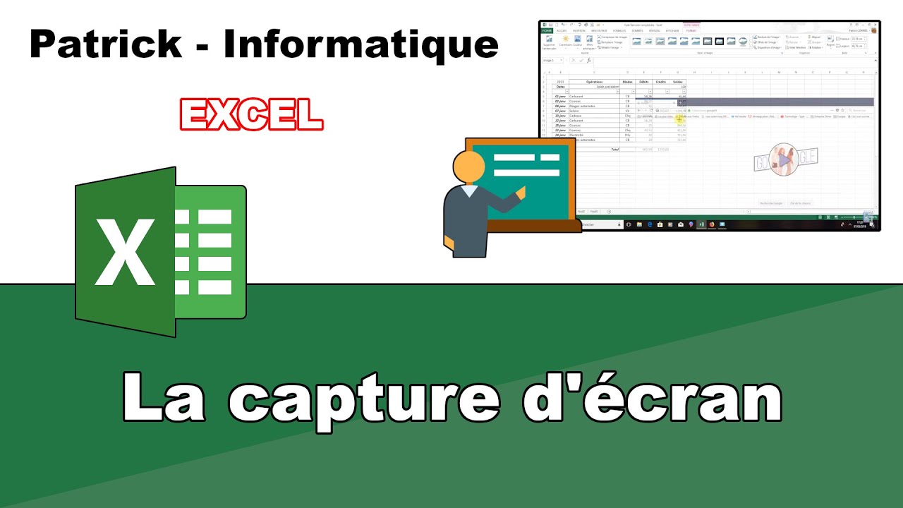 Tuto Excel 2013 - La capture d'&eacute;cran