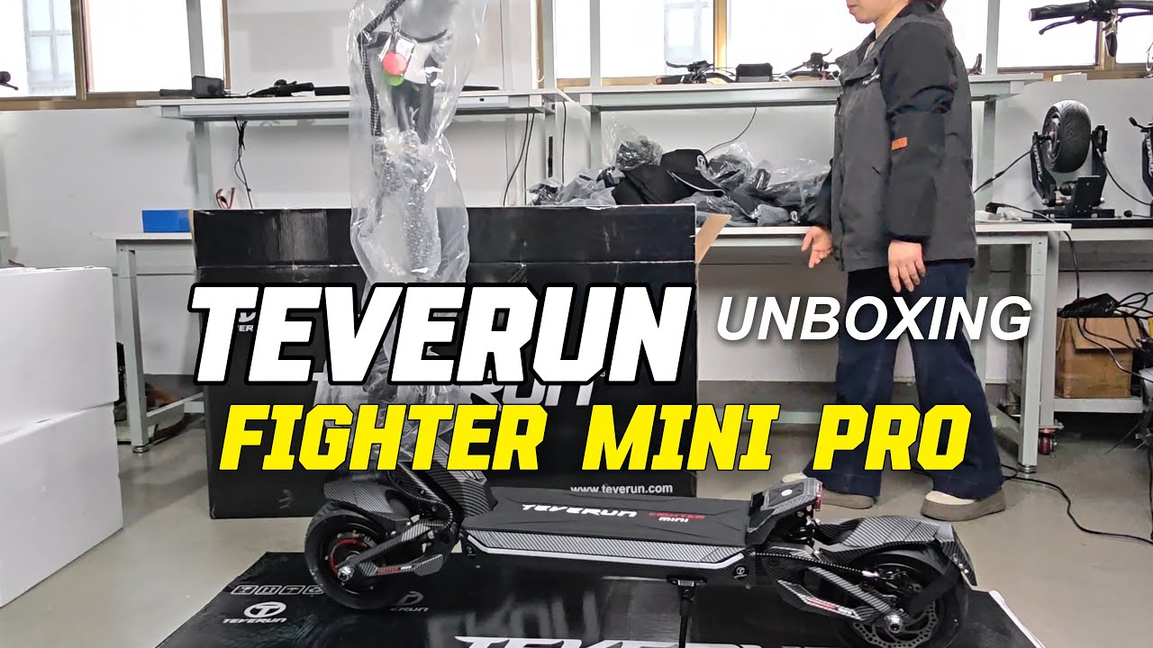 Teverun Fighter Mini Pro Unboxing | 65km/h,100km Range Scooter#electricscooter #escooter #teverun 