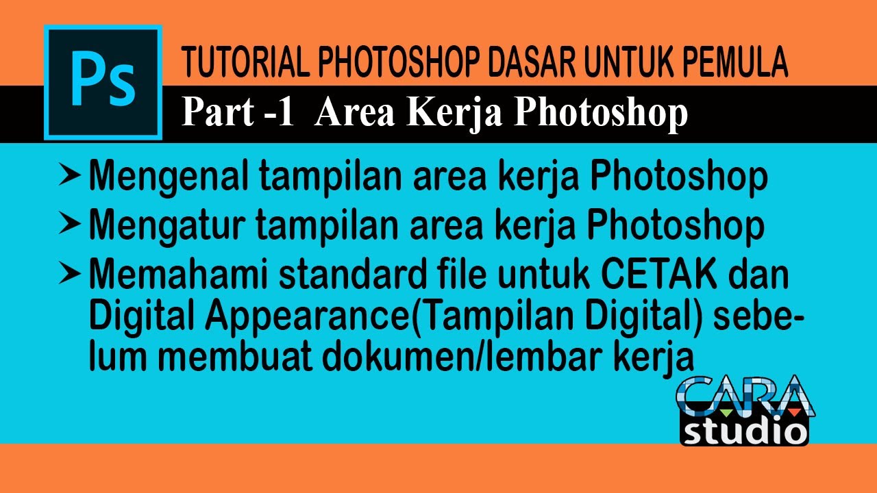 Tutorial  Photoshop dasar untuk pemula Part-1 Belajar Photoshop CC 2019  Memahami resolusi desain