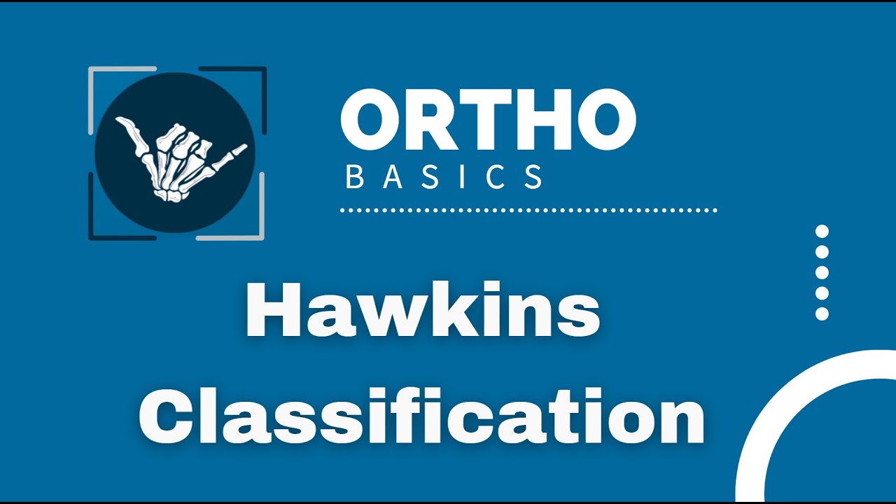 Ortho Basics: Hawkins Classification for Talar Neck Fractures