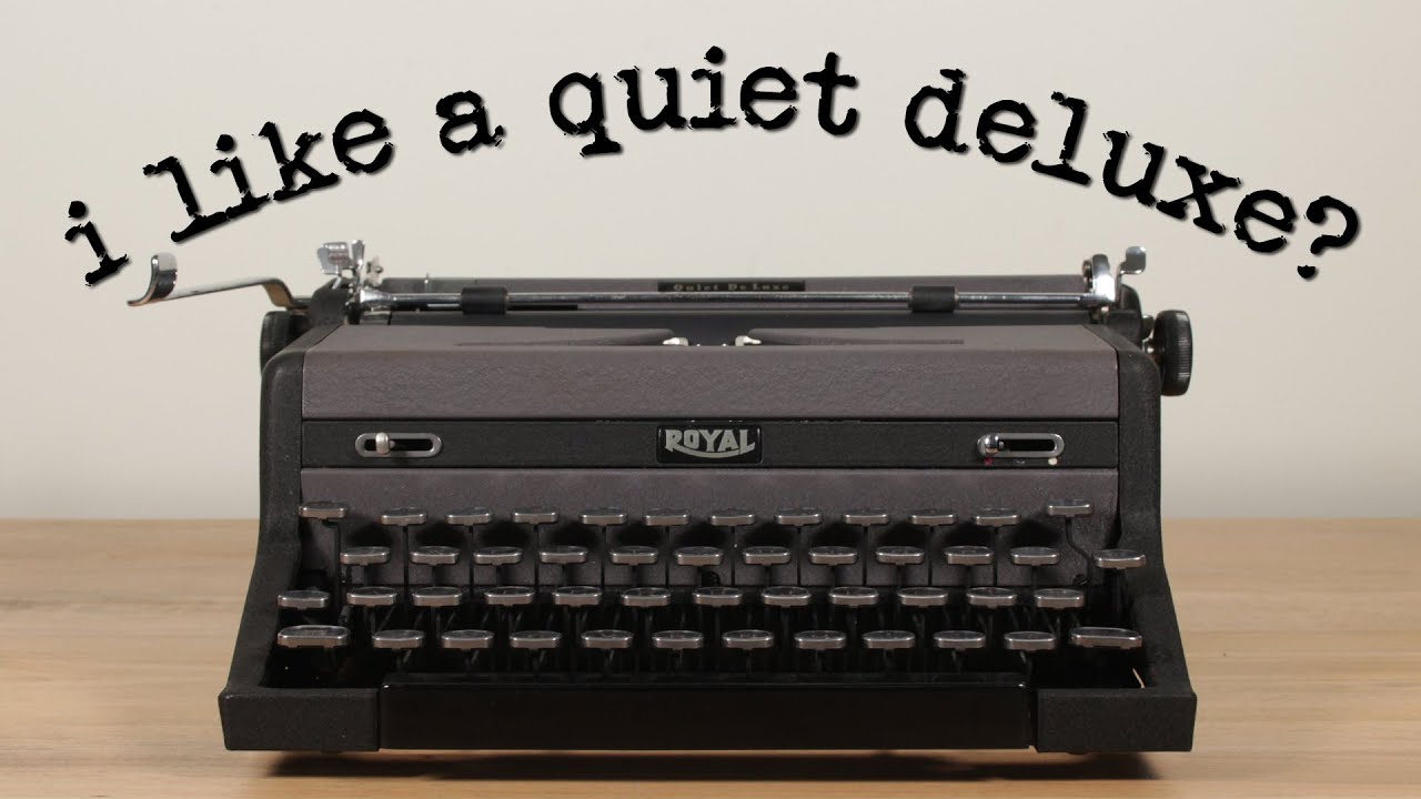 The Dreyfuss DeLuxe Typewriter (i like a QDL now??????)