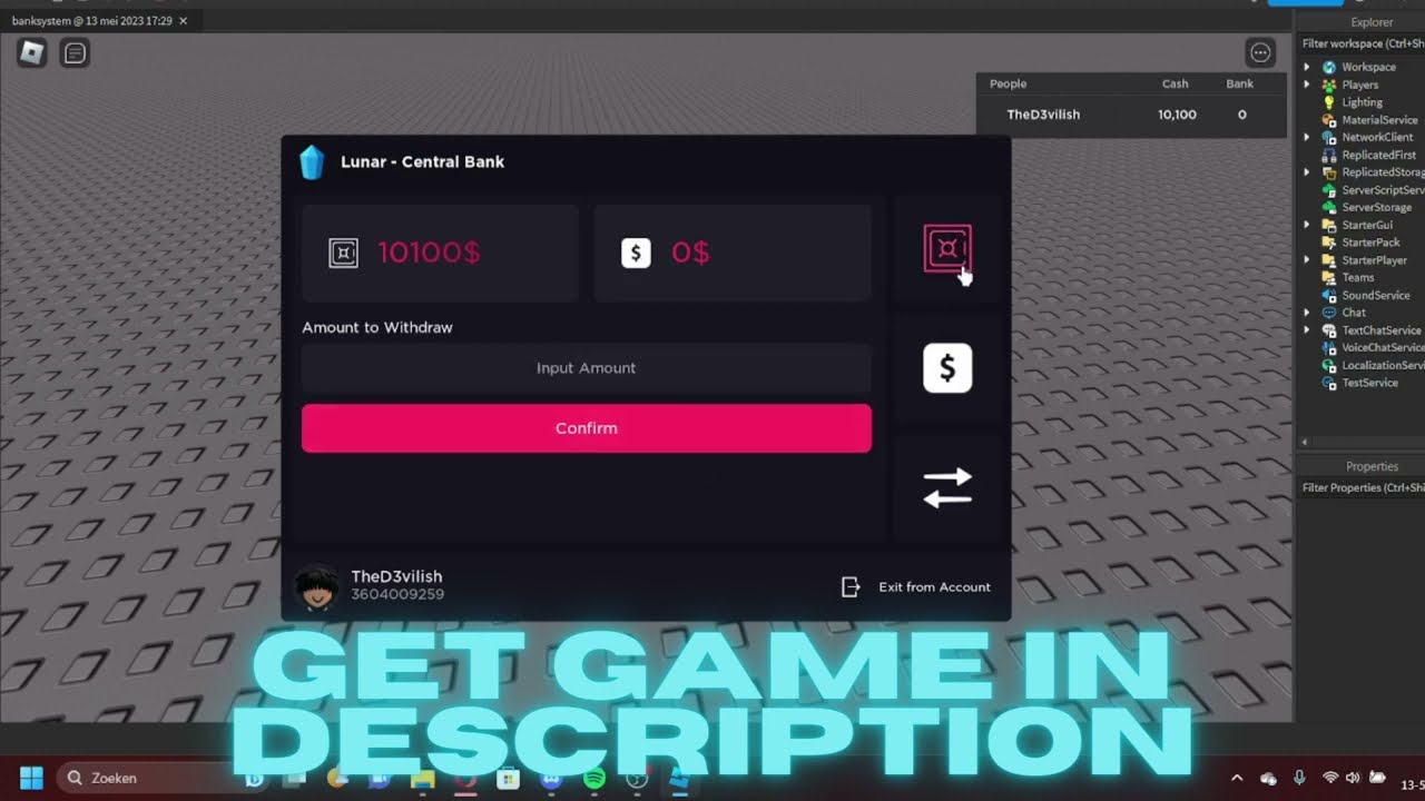 FREE | Advanced ATM System - Roblox Studio