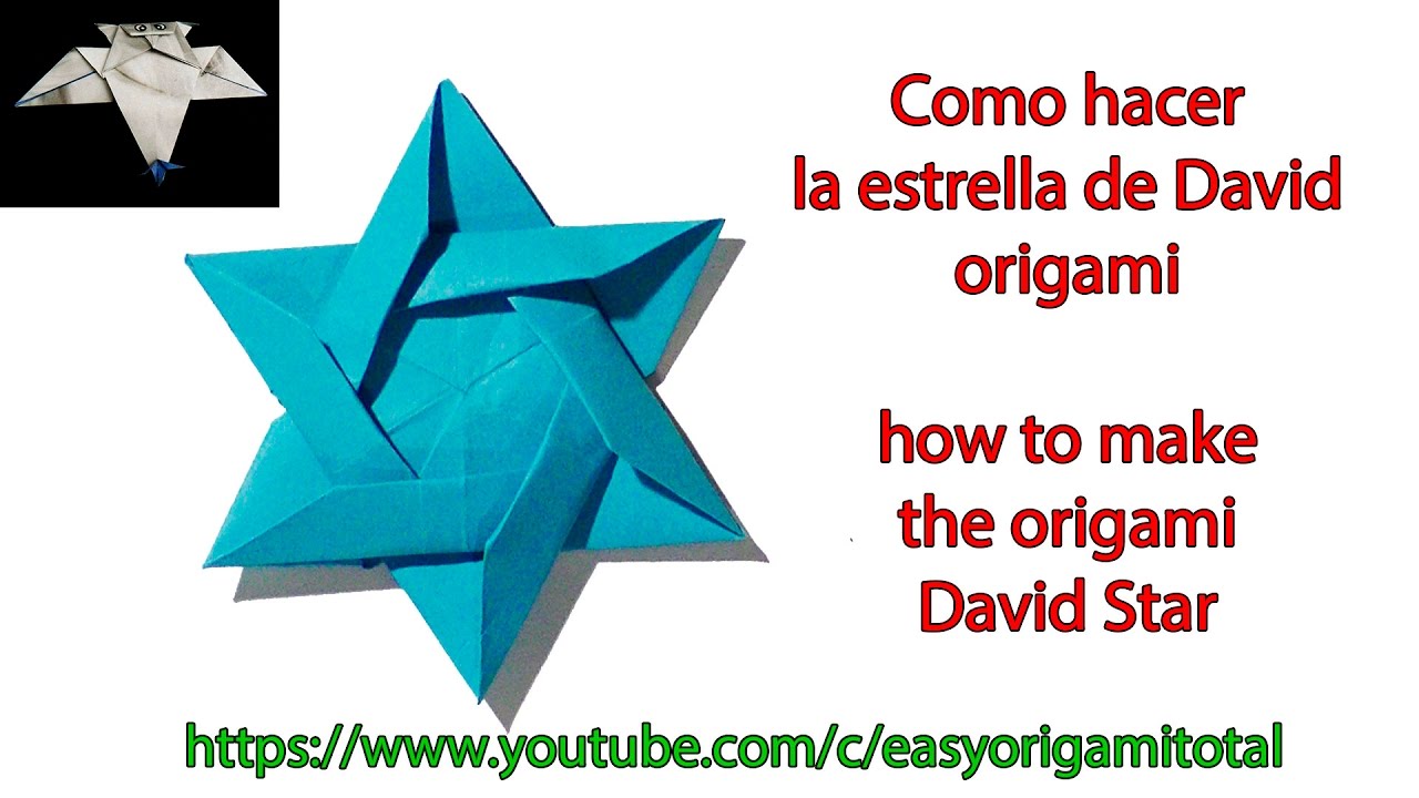 como hacer la estrella de david origami David Star