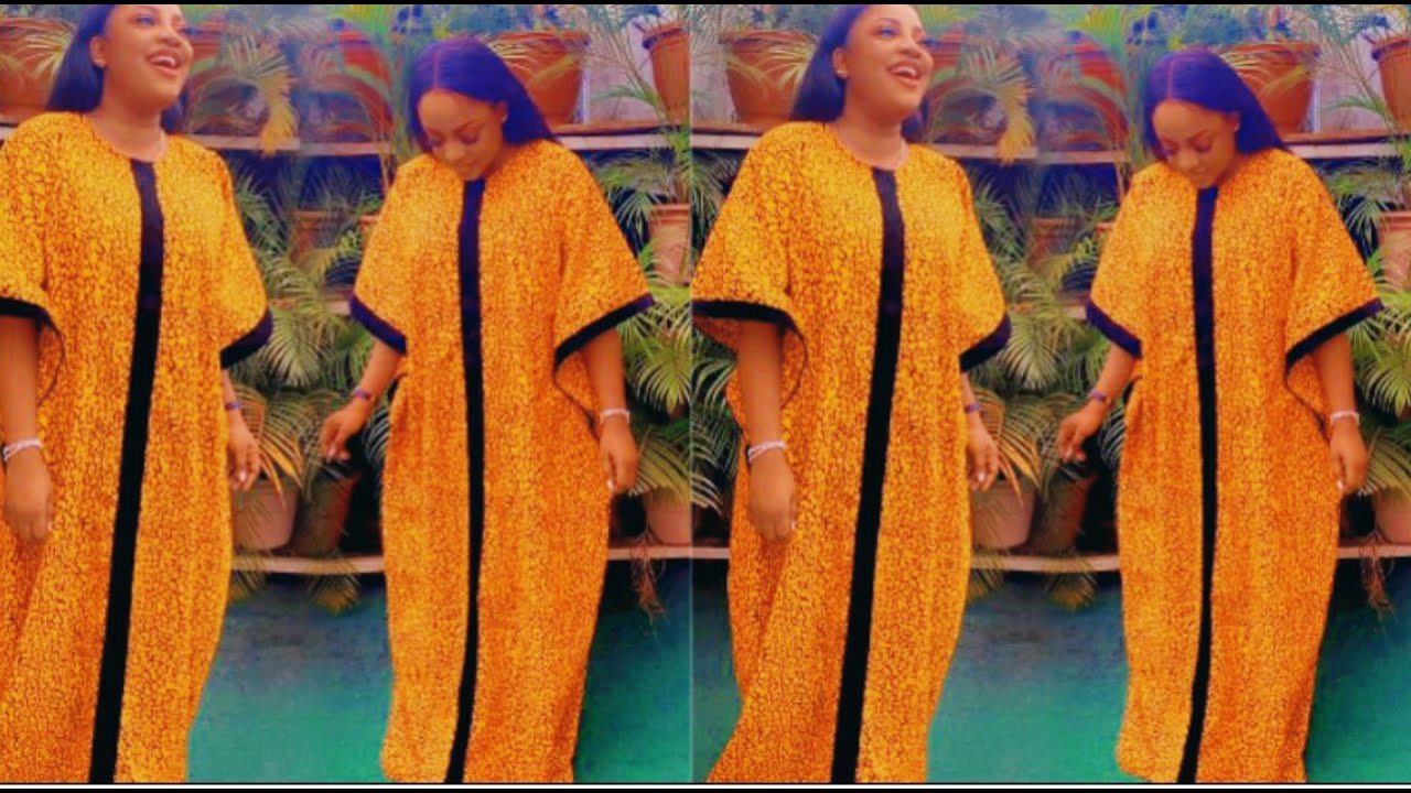 How to make a beautiful long free madam gown with with pointed sleeves.