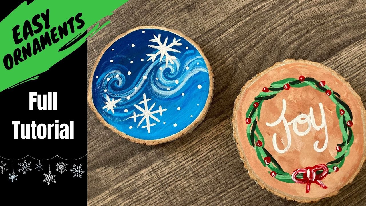 EP90- 'Easy Ornaments' - hand painted ornament tutorial - DIY painted Christmas ornaments