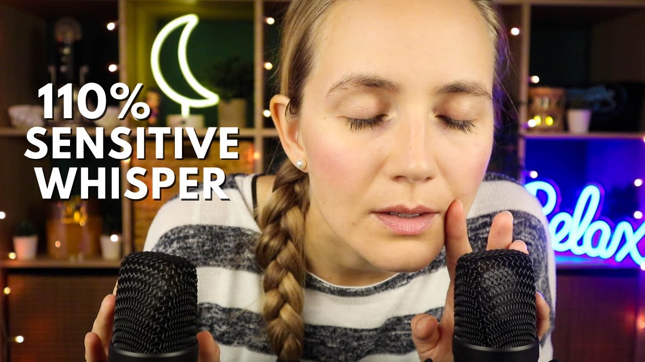 ASMR 110% Overly Sensitive Whispering RIGHT in Your Ears