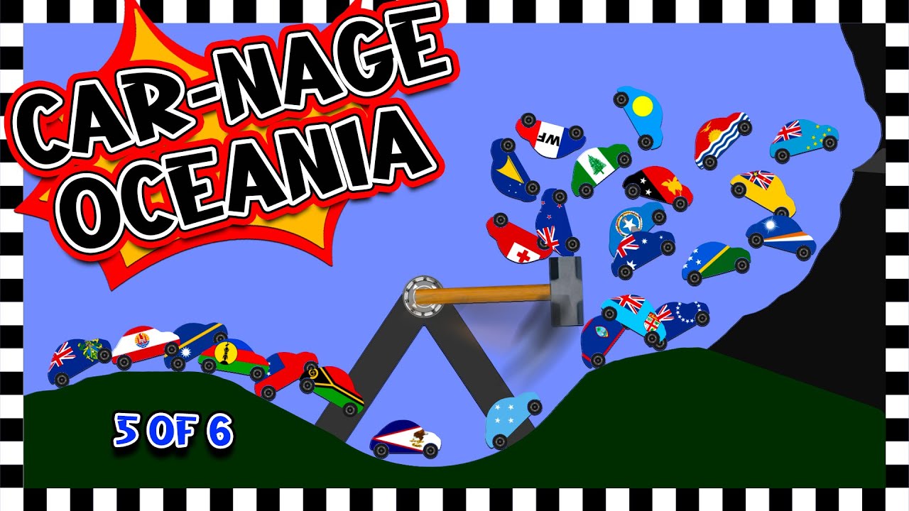 Car-Nage Race Oceania - Algodoo Car Race