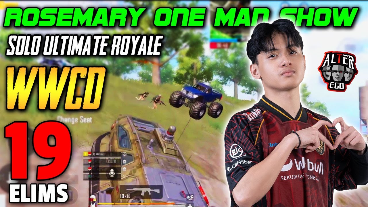 PUBG Mobile indonesia : Rosemary one man show SOLO WWCD Ultimate Royale Ep.426