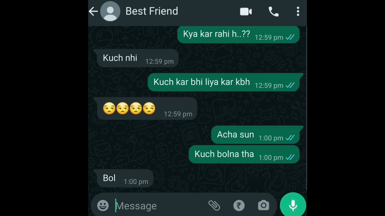 Masti Bhari Chat with Best friend 🤣🤣🤣