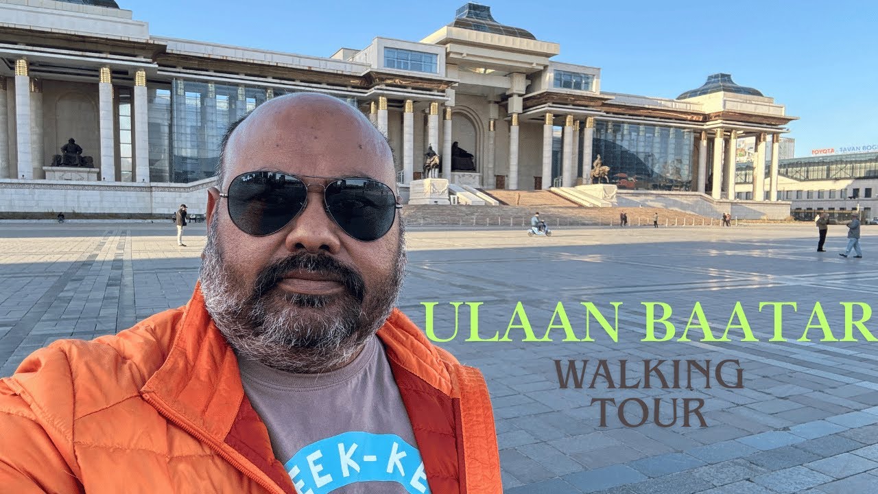 WALKING TOUR OF ULAAN BAATAR - MONGOLIA 🇲🇳 