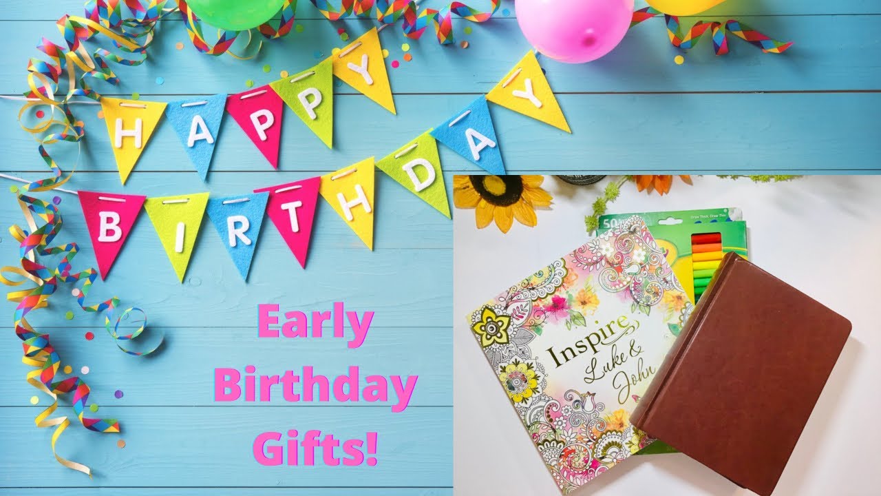 Early Birthday Gifts #biblejournaling #inspirebible #biblejournalingsupplies