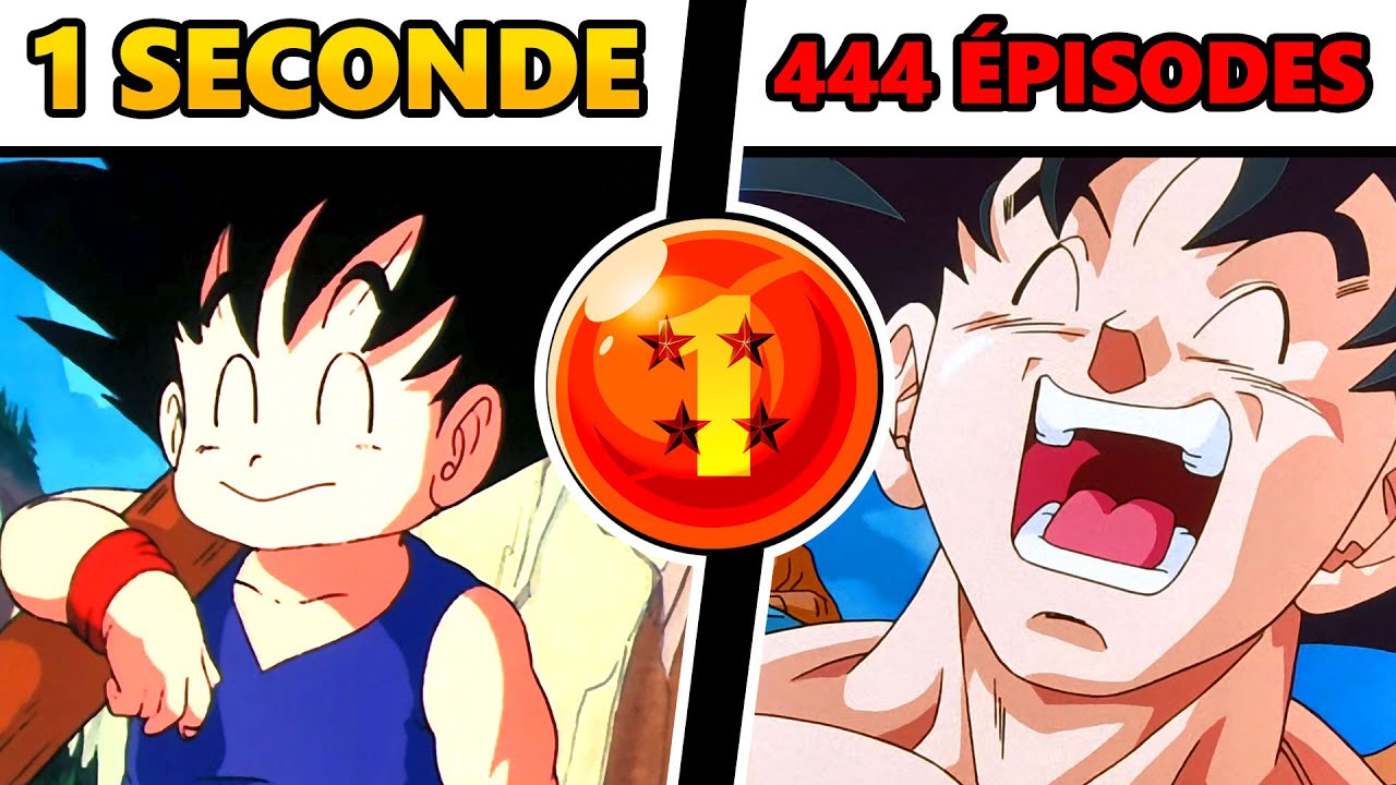 1 SECONDE POUR 444 ÉPISODES DE DRAGON BALL/Z