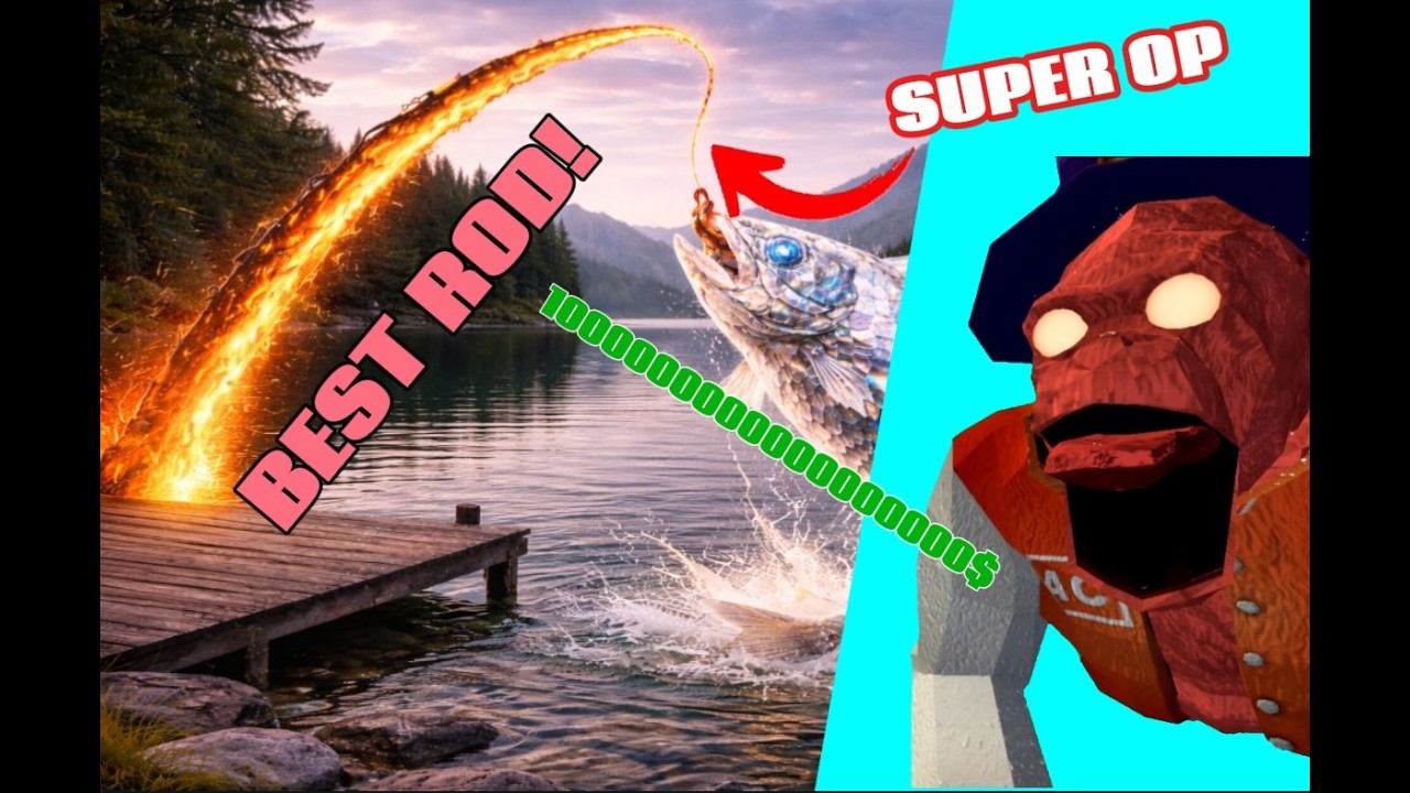 FISHING WITH THE NEW LAVA ROD IN ANIMAL COMPANY!!!