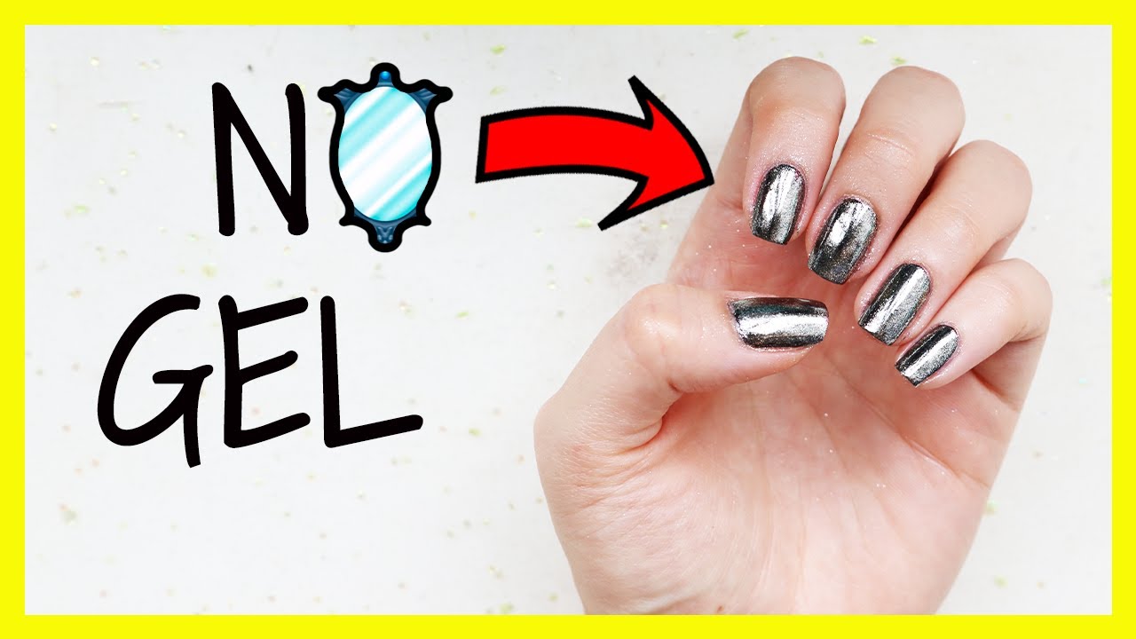 Cómo lograr el EFECTO ESPEJO 🔎 en las UÑAS 💅 ? SIN LÁMPARA