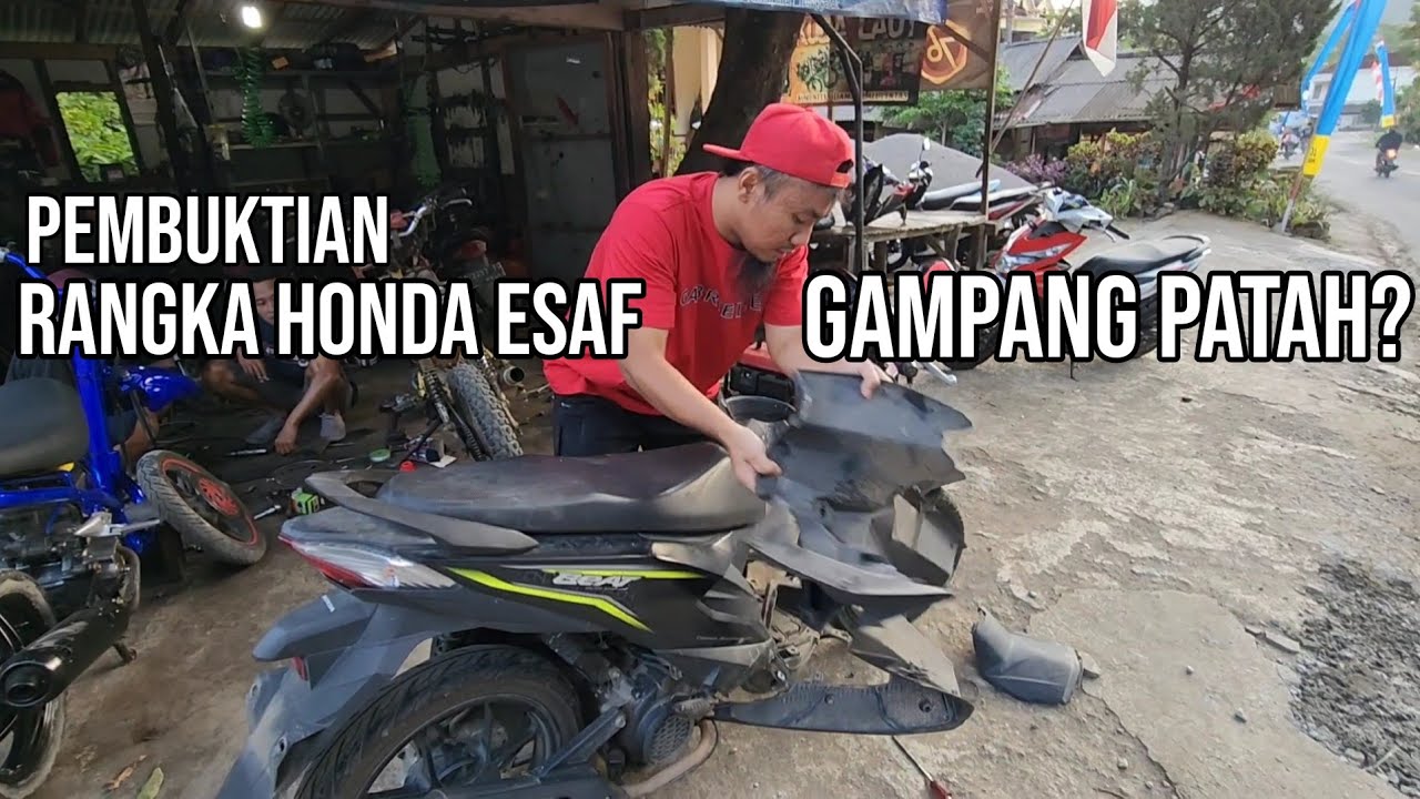 VIRAL RANGKA ESAF HONDA KROPOS PATAH? | SIRAM AIR LAUT