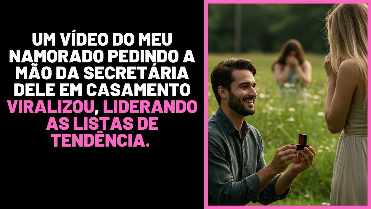 Um video do meu namorado pedindo sua secretaria em casamento viralizou...
