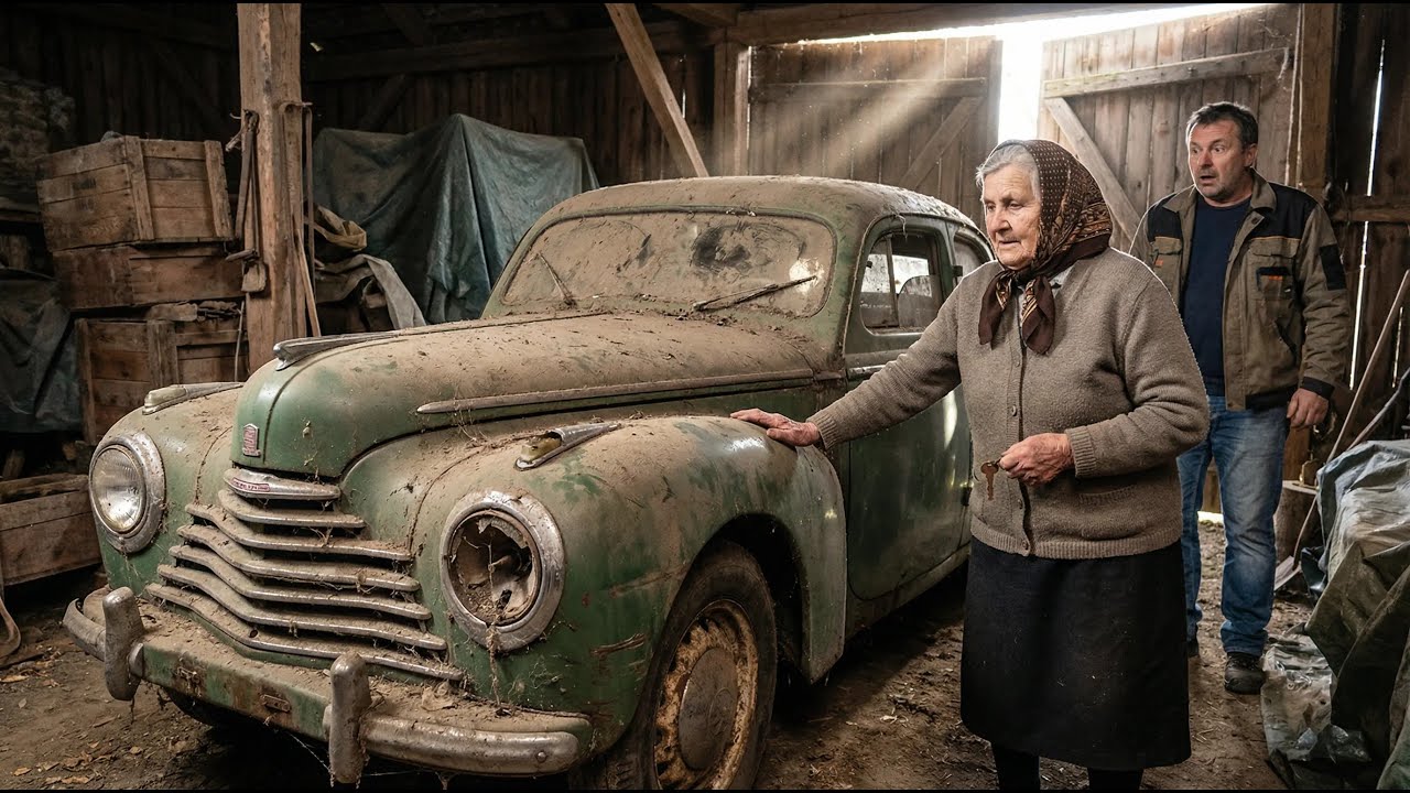 76 Years Abandoned: 1950 &Scaron;koda 1102 Tudor Barn Find Restoration