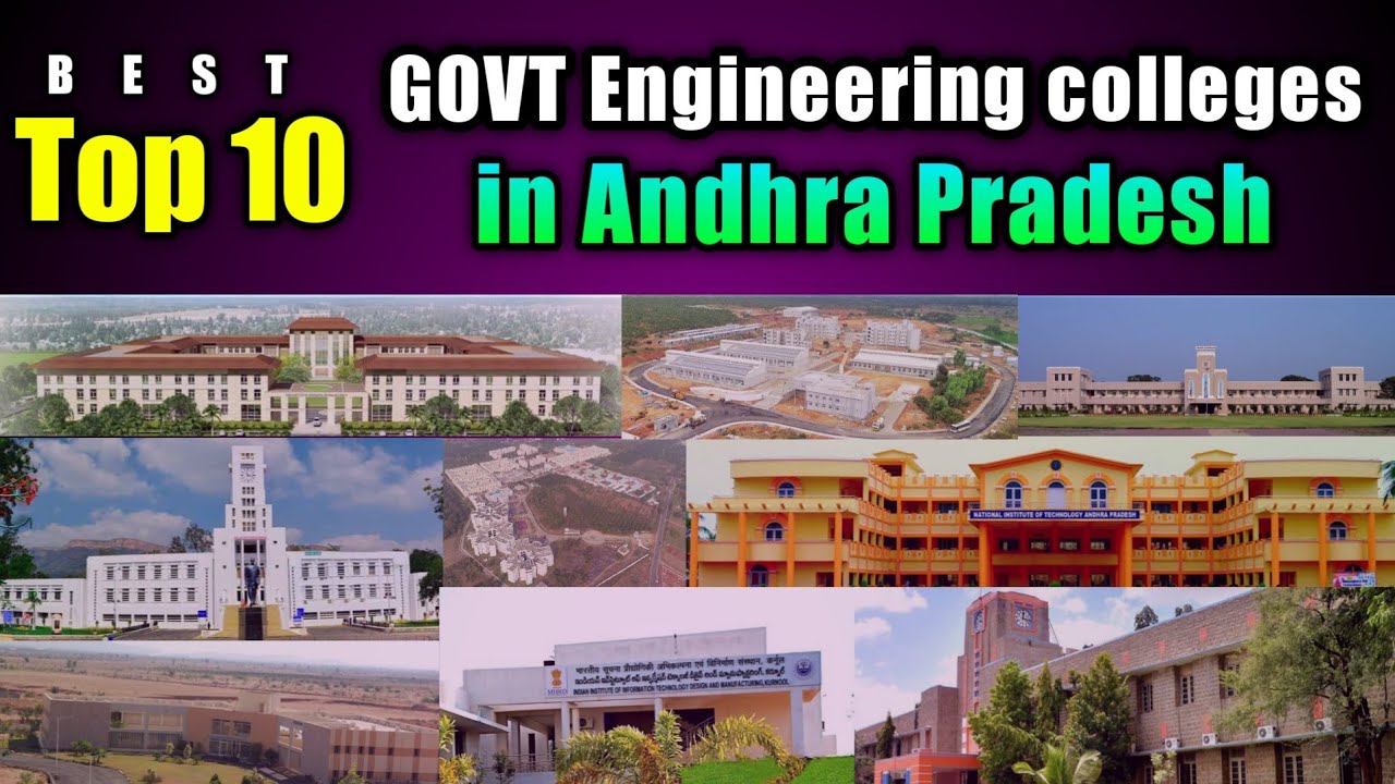 Top 10 Government Engineering Colleges in Andhra Pradesh 2023 | B.Tech Engineering Colleges in AP