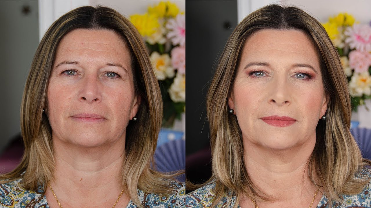 Maquillage rajeunissant et glamour / Relooking de Véronique 52 ans