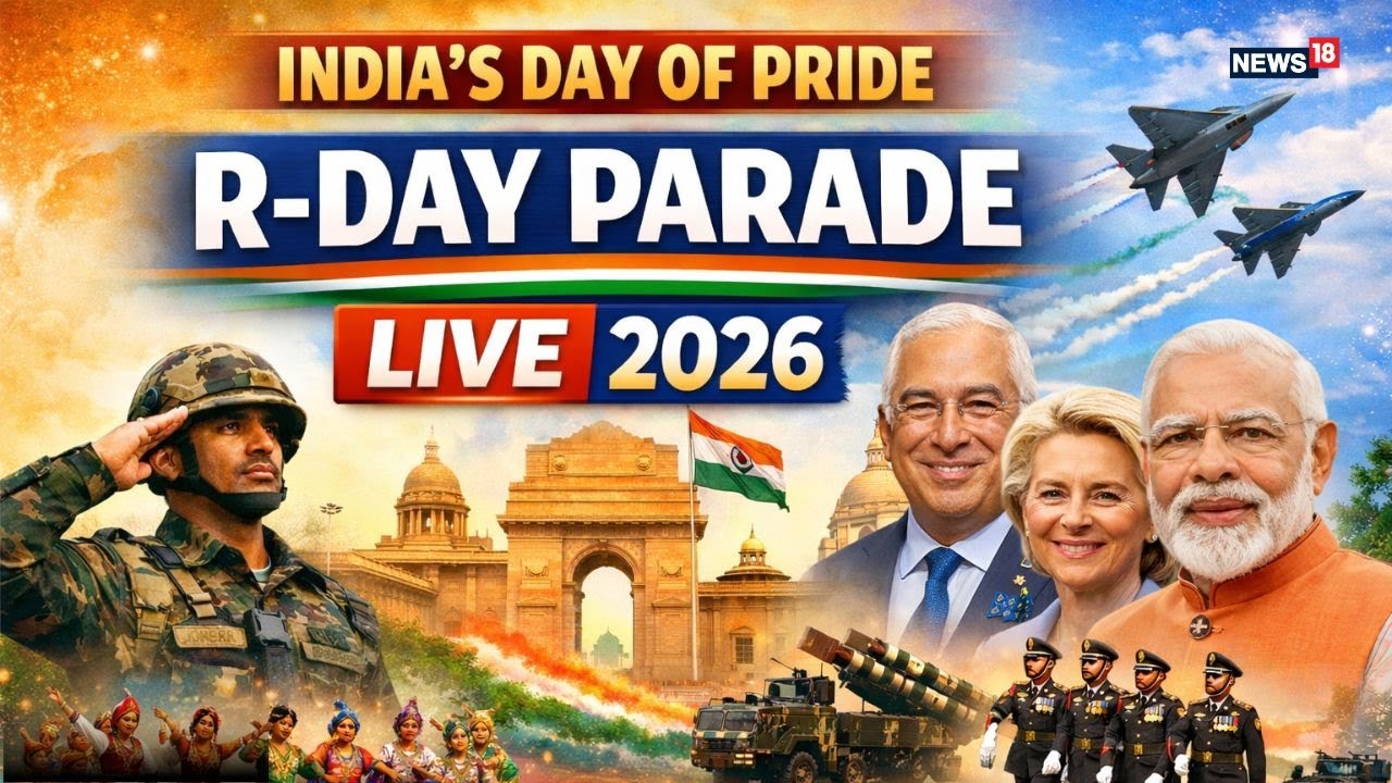 Republic Day Parade 2026 LIVE | Tricolour, Military Might & Cultural Glory on Display | N18L