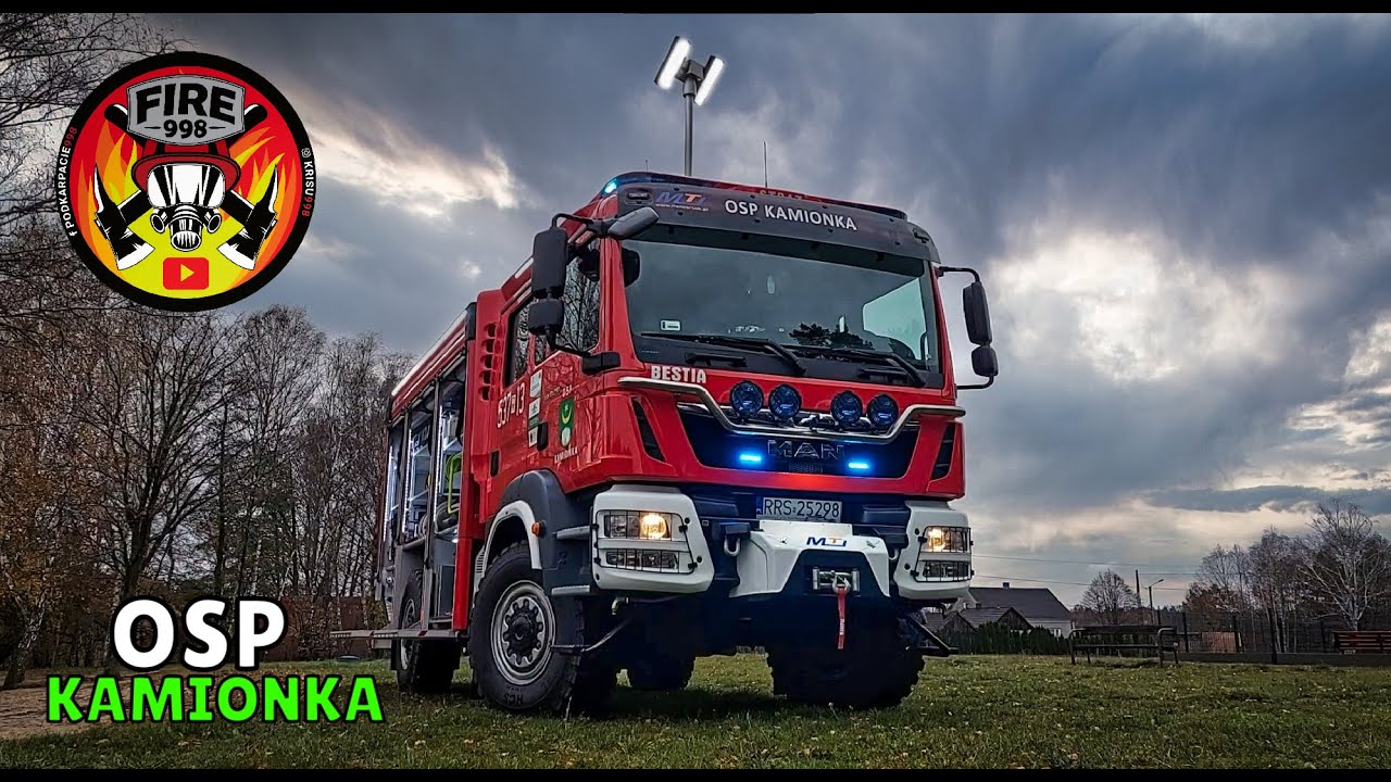 MERCEDES ZOSTAŁ KAMPEREM | TERENOWY MAN OD MOTO TRUCK - OSP KAMIONKA