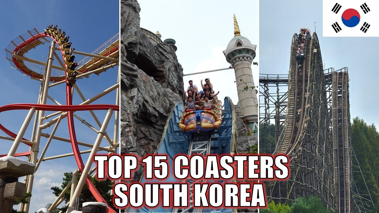 Top 15 Roller Coasters in South Korea