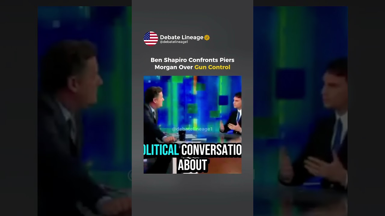 Ben Shapiro Confronts Piers Morgan Over Gun Control. #benshapiro #debate