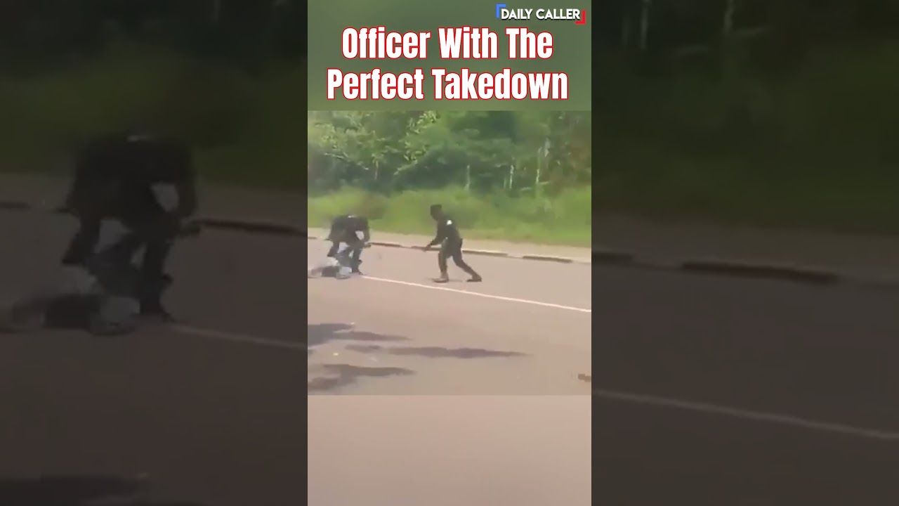 Officer Performs the Perfect Takedown!