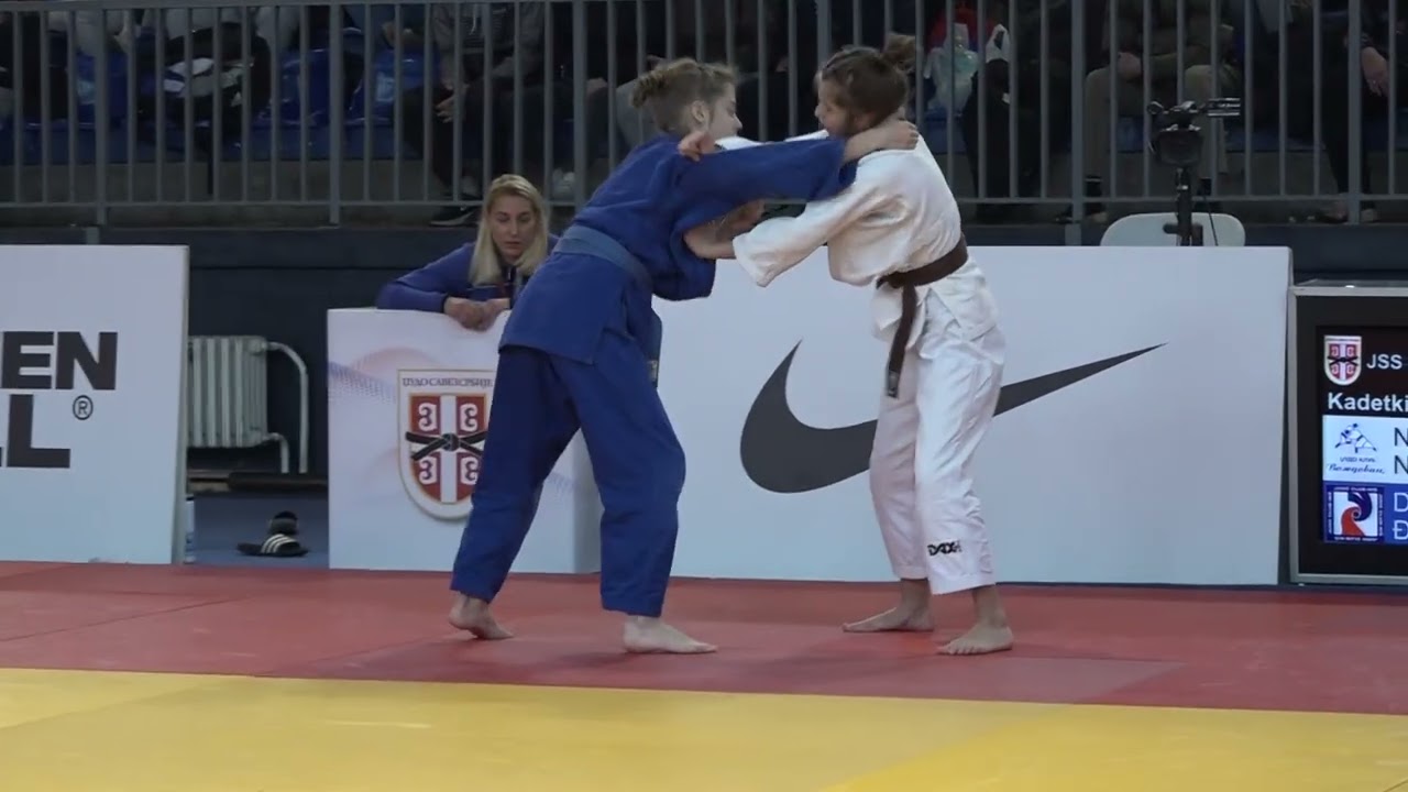 Nina Nasković VOŽ Dunja Đorđević NIŠ 1:0 -44kg #PrvenstvoSrbijeKadeti2026
