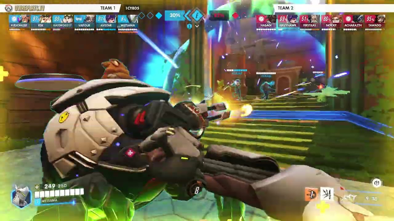A clutch 3–2 Flashpoint win where sustained Torbjörn pressur... by WETSAMA — Overwatch Replay 1CY8D5