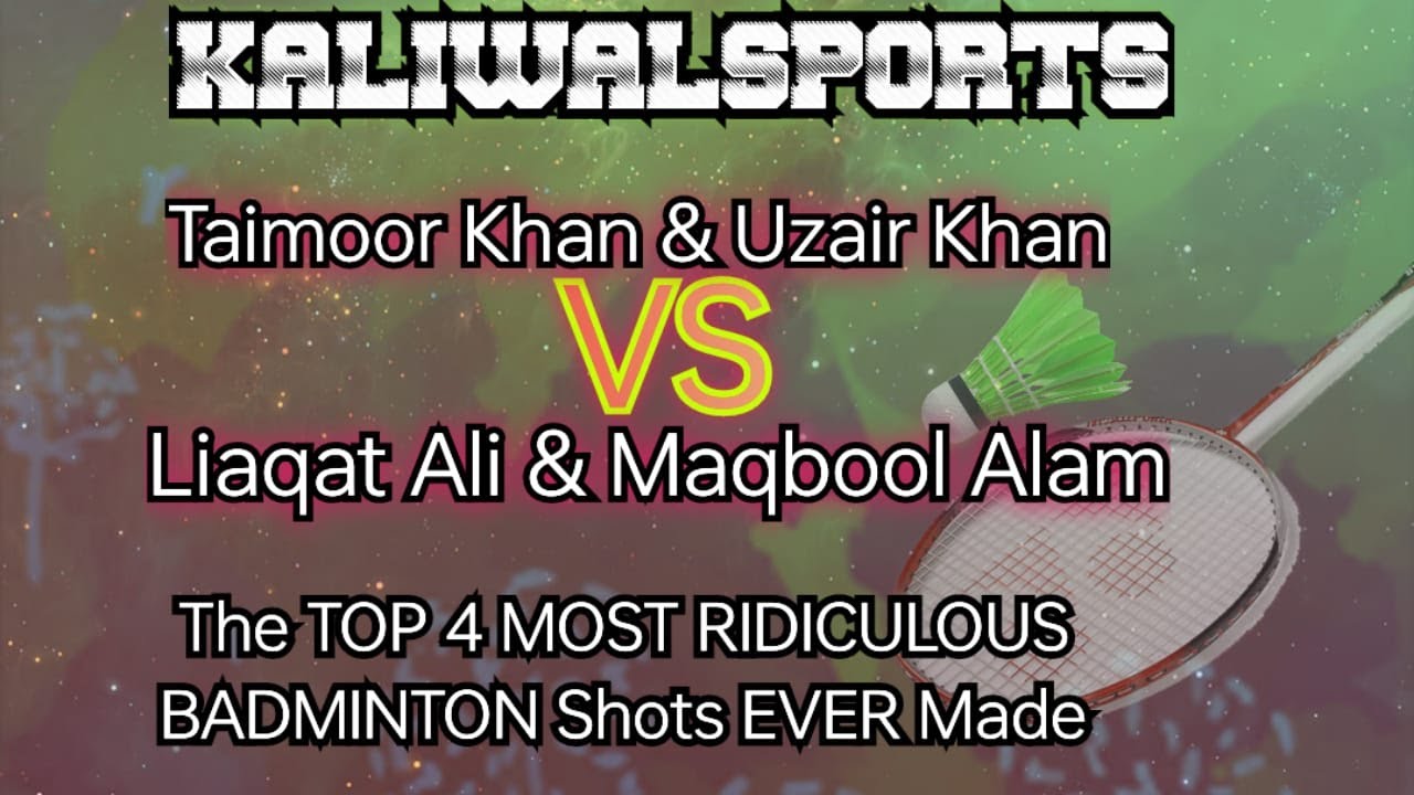 The TOP 4 MOST RIDICULOUS BADMINTON Shots EVER Made