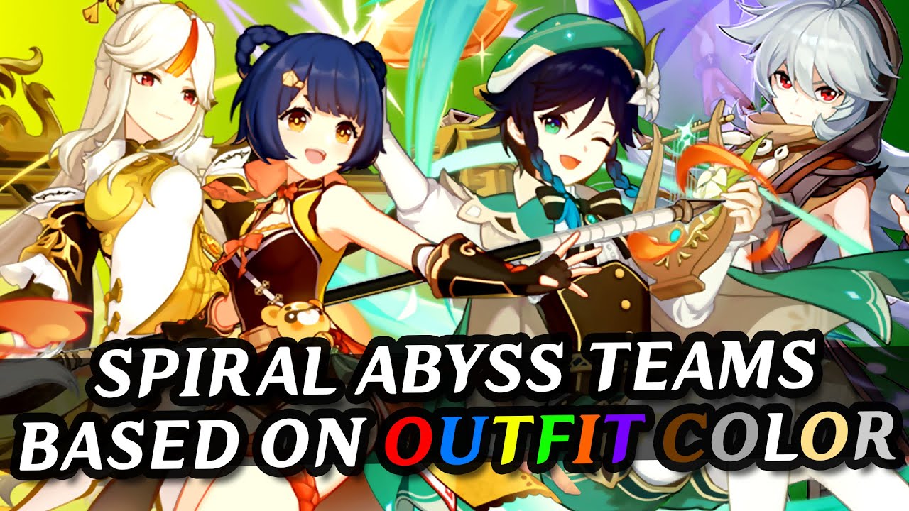 SPIRAL ABYSS EXCEPT IT'S TEAM COLORS! (GONE CHAOTIC) | Genshin Impact 2.6 Spiral Abyss