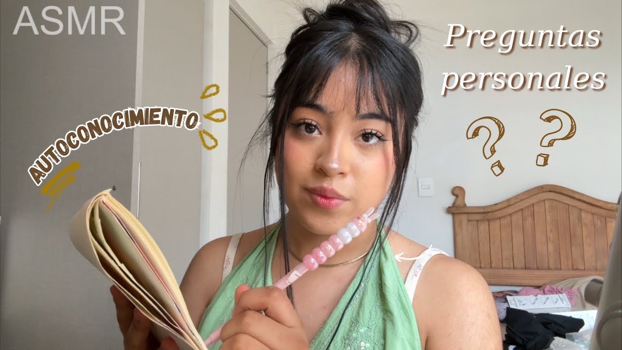 ASMR te hago preguntas personales | cita psicológica 🤍🧠